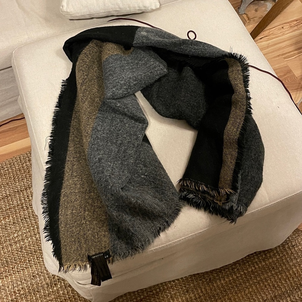 Zara square wool scarf
